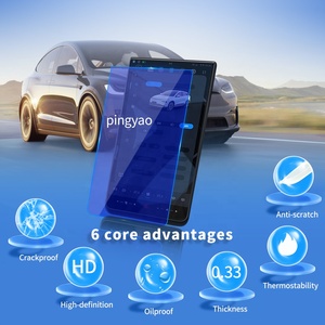 Araba çıkartmaları Carplay dijital Panel ekran koruyucu temperli cam koruyucu Film araç oto aksesuarları için Xpeng G3i 2022 - Product Image 2