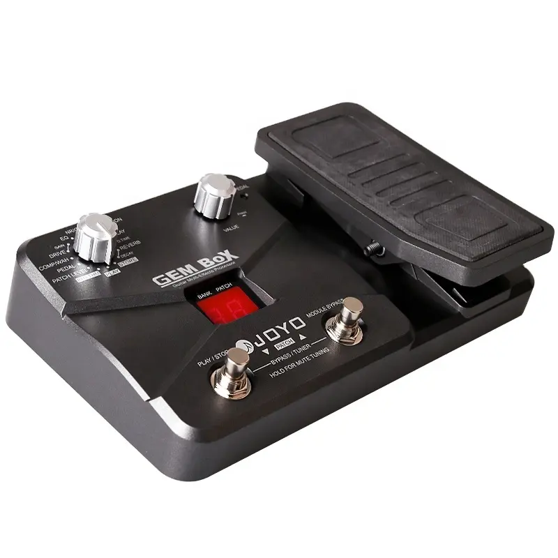 JOYO GEM BOX Multi Effect Pedal mit 8 Effect Modules 60 Effect Types,40 Drum Rhythms, 25 Drive Sounds 4 Amp Modeling