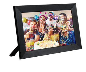 Marco de fotos digital en la nube WiFi de 10 pulgadas con pantalla táctil, función de reloj de reproducción de vídeo, Marco acrílico de memoria de 32GB, regalo - Product Image 4