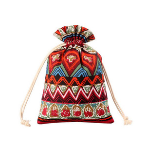 Bolsa de tela de lona con cordón, reciclada, para regalo - Product Image 1