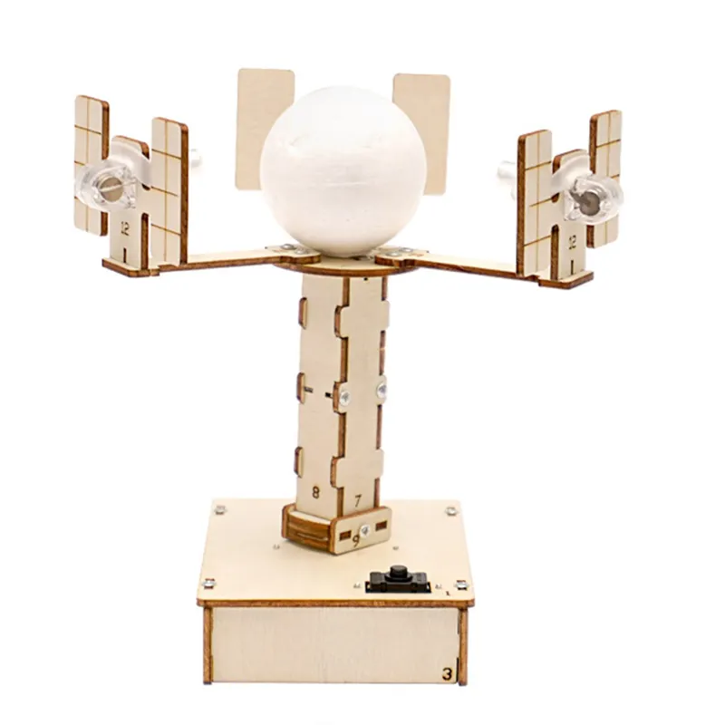 3D 나무 과학 교육 제품 DIY 전기 스마트 위성 장난감 학습