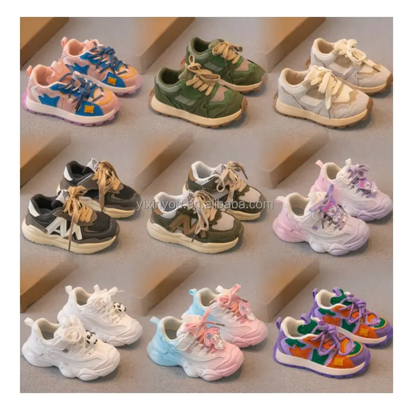 Zapatillas de tenis para correr para niños pequeños y grandes, calzado informal para niños y niñas, zapatos de diseñador deportivo para estudiantes de escuela para niños