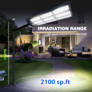 1000W LEDソーラー街路灯ABSセキュリティ照明モーションセンサーモード道路 & 街路照明用