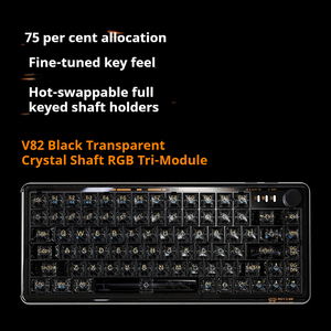 EWEADN V99 RGB LED Gaming Teclado mecánico 2,4G inalámbrico para Bluetooth Tri-Mode TFT pantalla interfaz USB nuevo producto - Product Image 3