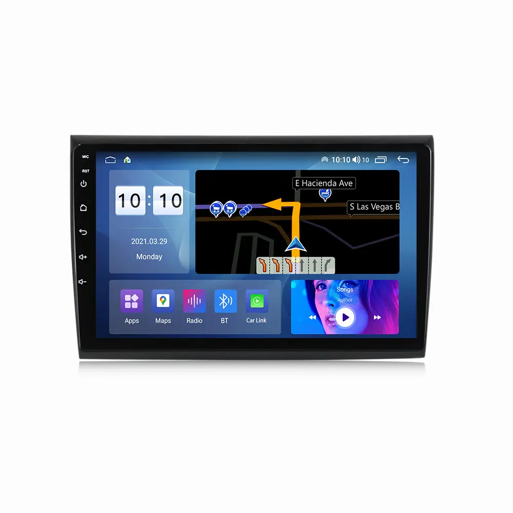 MEKEDE 8 Core 8 + 126gb autoradio 9/10 pollici 1 Din ricevitore Stereo per auto lettore dvd 1DIN per Fiat Bravo 2007-2012