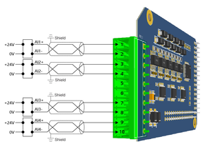 Entrada digital 4CH + Módulo de salida digital 4CH Módulo de E/S tipo PNP para sistema de adquisición de datos Y02