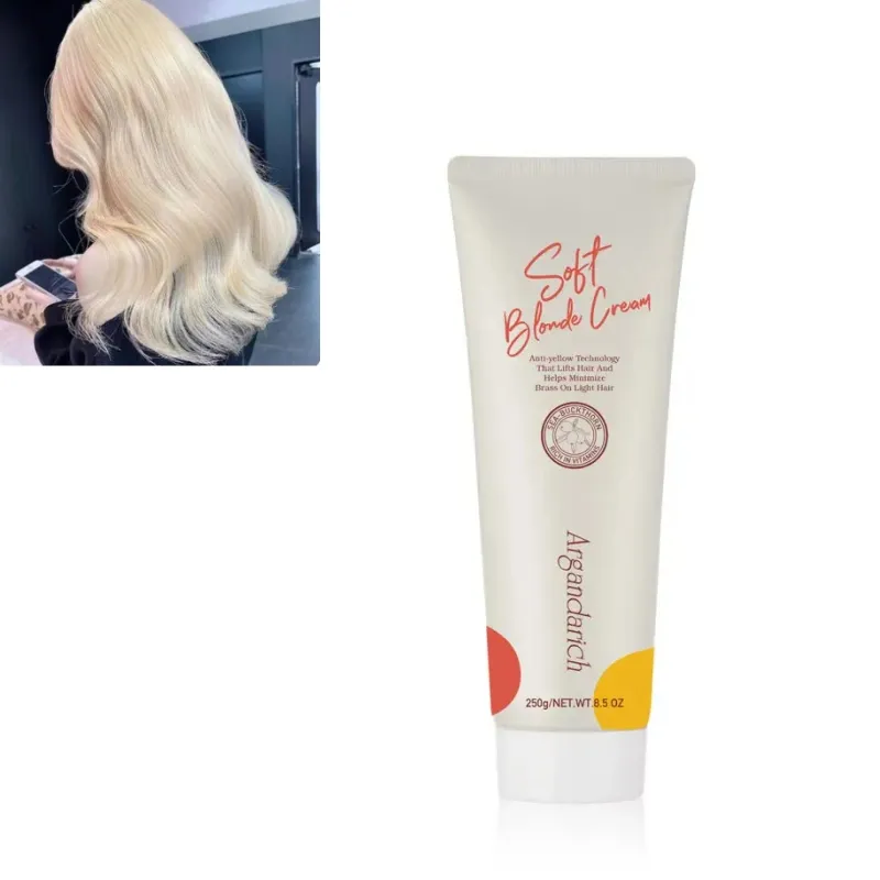 Venta caliente Etiqueta Privada blanqueador de cabello fácil decoloración crema blanqueadora de cabello para aclarador de cabello