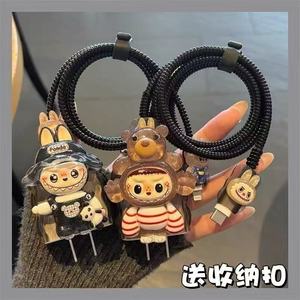 100 + デザインケーブル2ピン充電器プロテクターカバー適用可能Apple 14充電器ケースIPhone15データケーブルIPad10/air5 18W 20Wケース - Product Image 4