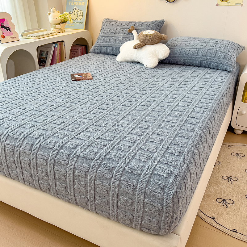 Macramé bleu (sans taie d'oreiller)