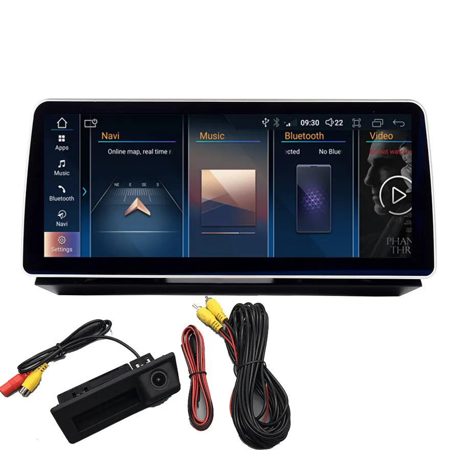 Carplay nirkabel Android 12 12.3 ", layar GPS radio mobil untuk BMW 5 seri E60 E61 E63 E64 CCC CIC Wifi 4G SIM
