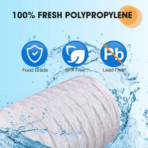 <strong>PP</strong> <strong>Filter</strong> 25 Micron 10 Inch Water Sediment <strong>Filter</strong> Cartridge <strong>String</strong> Wound Sediment <strong>Filter</strong> for Water Replacement Cartridge - Product Image 4