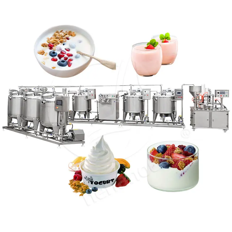 Máquina mecánica de yogur pequeño OCEAN, tanque de fermentación, proceso de leche, máquina de yogur lácteo