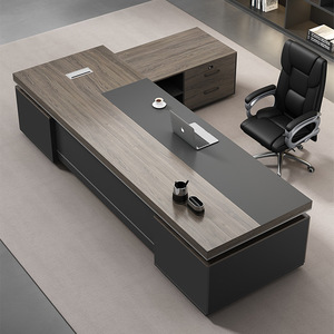 L-Form Büromöbel Bureau De Travail Studiert isch für Kinder Desktop-Computer Schreibtische Großer Manager Büro tisch mit Stühlen - Product Image 3