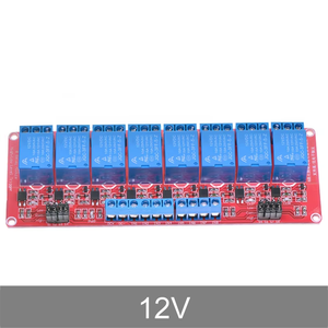 8 canali 5V 12V 24V modulo relè scudo scheda con optoaccoppiatore supporto Trigger alto e basso livello per Arduino