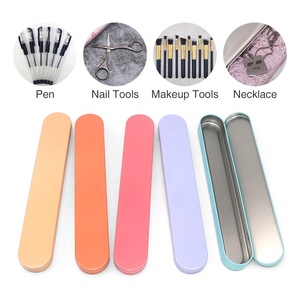 Contenitore porta cosmetici Champagne personalizzato prezzo di fabbrica vuota rettangolo banda stagnata Pedicure scatole per strumenti di bellezza - Product Image 4