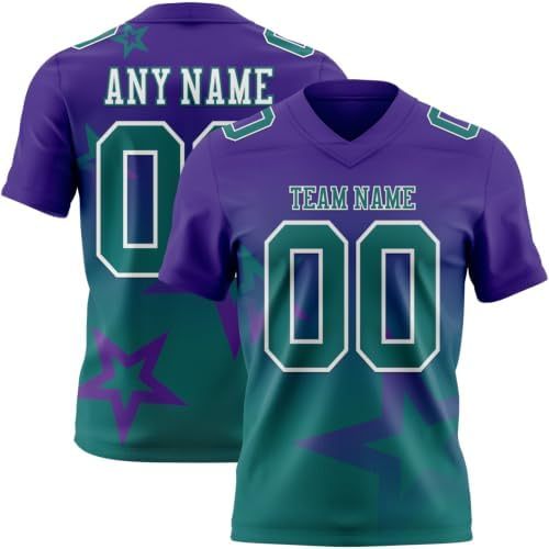 Violet, turquoise, vert