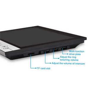 XINSILU Pantalla de 9 pulgadas Monitor interior Sistema de intercomunicación de videoportero con función de grabación para seguridad en el hogar - Product Image 6