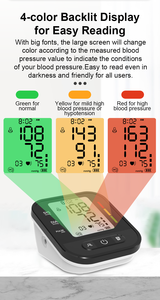 Chất lượng tốt Cuff ARM loại Heart Rate điện tử máy đo huyết áp huyết áp Monitor BP Máy tensiometer kỹ thuật số - Product Image 4