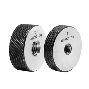 Đặt <span class=keywords><strong>6G</strong></span> M1-M29.5 Không Tiêu Chuẩn Metric Fine Vòng Răng Đo Tay Phải Chết Công Cụ Đo Cho Độ Chính Xác-1 * Đi + 1 * Nogo + M22M22.5M23M24M25 - Product Image 1