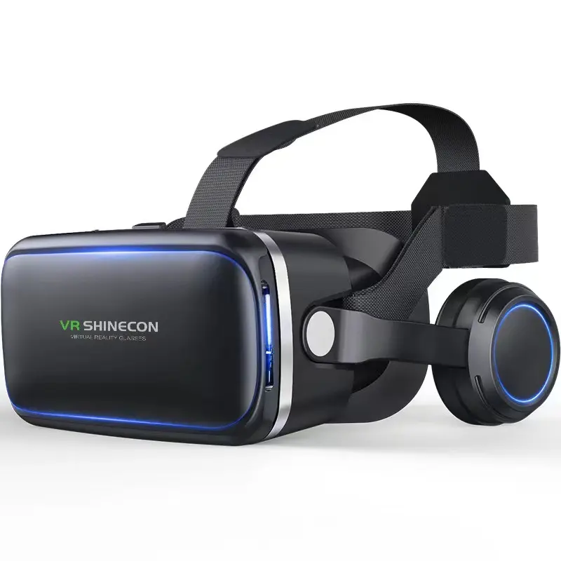 VRshinecon Headset com controle remoto óculos 3D Virtual Reality Headset para jogos e filmes 3D VR Eye Care System para iPhone