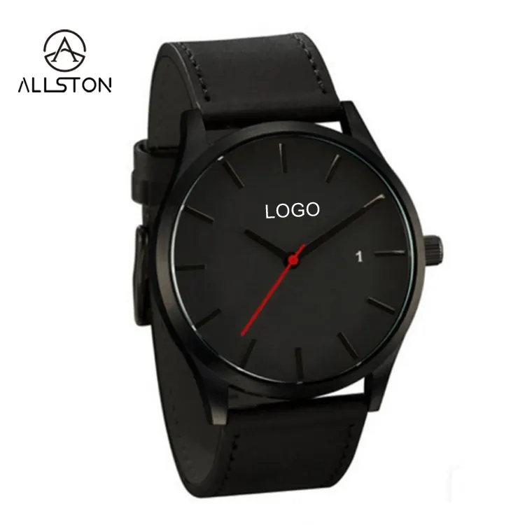 China Watch Factory MOQ 50pcs marca orologi uomo 3ATM movimento al quarzo il tuo logo orologi personalizzati
