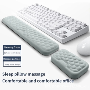 Mouse e teclado de proteção de pulso, almofada de descanso para PC, laptop, jogos, teclado, mouse, memória, algodão, descanso de mão, novidade