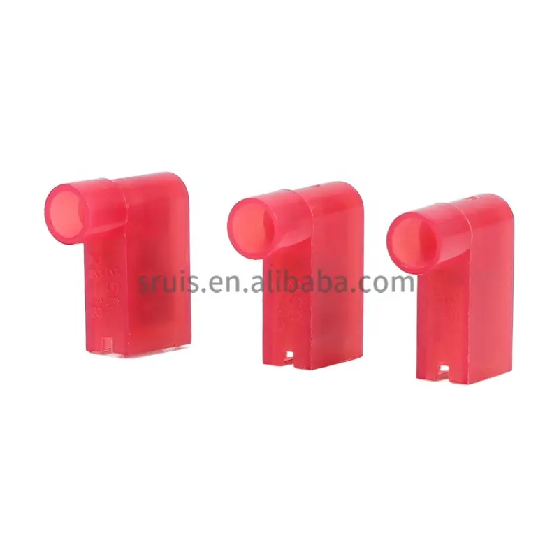 22-18AWG Vermelho Insated FLDNY 1.25-250 Spade Wire Quick Crimp Terminal Elétrico Quick Splice Tipo Bandeira conector