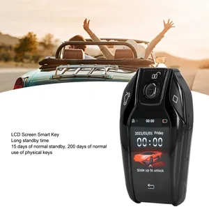 Tüm araç Start/Stop motor düğmesi evrensel akıllı anahtar için akıllı anahtar LCD uzaktan anahtarsız giriş - Product Image 2