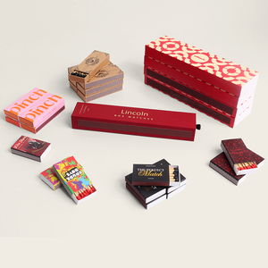 Baskı Logo Custommatchbox paketi ile özelleştirilebilir zarif kabartmalı Flip Top Matchbox maçlar - Product Image 6