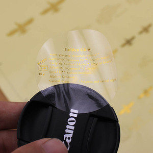 Película de vinilo a prueba de agua personalizada o etiquetas de código QR con acabado brillante con logotipo pequeño colorido o diseño de imagen impreso en el medio - Product Image 3