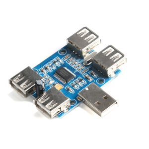 DC 5V USBハブUSB2.0 USBHUBコンセントレーター4-メスUSB拡張ボードモジュール4 USB拡張インターフェース4ポートコントローラ - Product Image 1