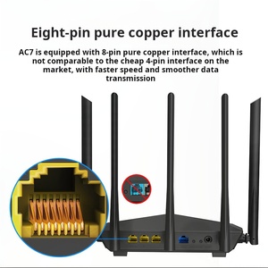 X607 nuovo Ac7 Ac1200 Router Wifi Dual Band Extender di rete Wireless Wifi Router con alto guadagno 5 antenne Router - Product Image 2