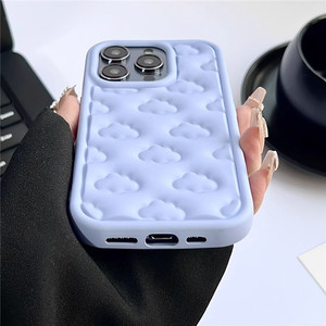 Sevimli 3D bulutlar yumuşak silikon iPhone için kılıf 15 Pro Max 11 12 13 14 Pro Max XS XR X 7 8 artı darbeye koruyucu kapak - Product Image 6