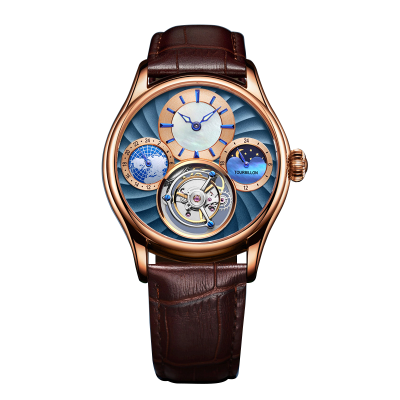 Rose Gold and Blue