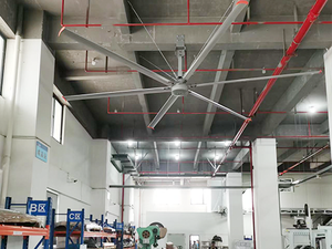 Motore a trasmissione diretta pale in alluminio controllo a frequenza variabile industriale 7.3m Ventilatori a soffitto grandi per impianti di produzione - Product Image 4
