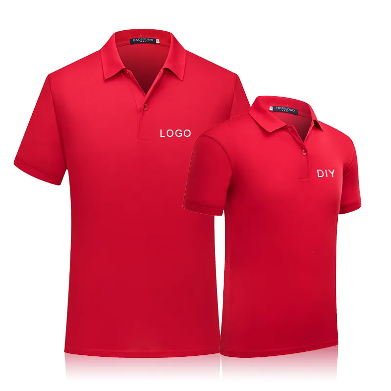 Toptan tasarım pamuk düz rahat İşlemeli logo erkek Golf Polo gömlek için spor giyim