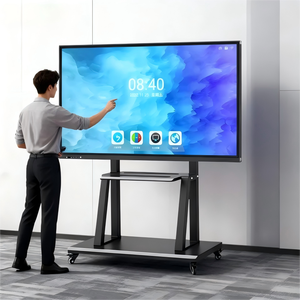 شاشة تفاعلية رقمية ذكية تعمل بنظام أندرويد بدقة 4K، متوفرة بأحجام 55 و65 و75 و85 و86 و98 و110 بوصة، لوحة بيضاء تفاعلية إلكترونية تعمل باللمس - Product Image 1