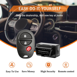OBD kit per Toyota Sequoia 2 + 1 chiave telecomando 315 frequenza GQ43VT20T con n. 4 OBD programmatore: J71 + OBD-04 - Product Image 6