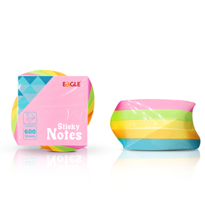 Notas adhesivas personalizadas EAGLE 86,3x86,3mm 5x120 hojas Notas autoadhesivas Easy Post Bloc de notas - Product Image 1
