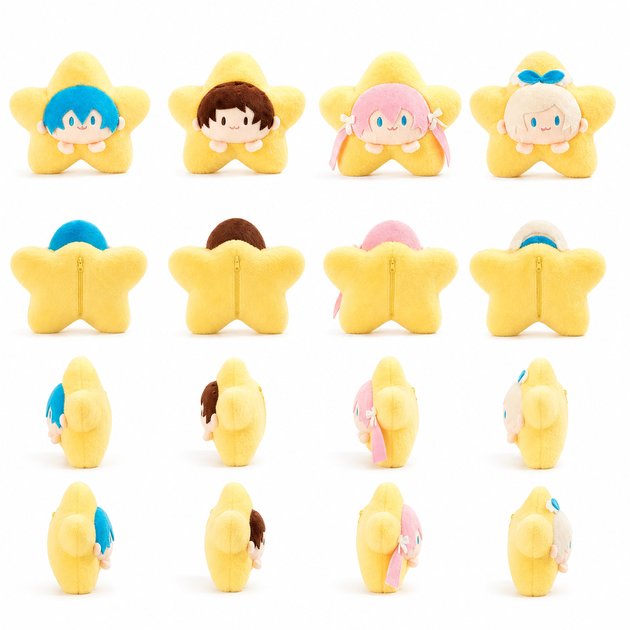 ตุ๊กตาผ้า 4 ตัว (ติดต่อเราเพื่อรับแคตตาล็อกที่มีมากกว่า 6000 แบบ)