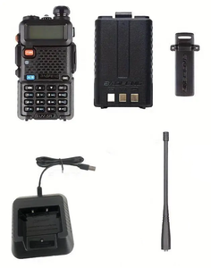 <strong>Baofeng</strong> <strong>UV</strong>-<strong>5R</strong> USB Dual Band Walkie Talkie 5W UHF/VHF Ham Radio FM Transceiver with Long Ran 5W UHF/VHF Dual Band Walkie Talkie - Product Image 1