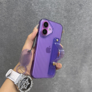 IPhone16 için uygun telefon kılıfı, Apple 15Promax, şerit 14, şeffaf standı, bileklik, 13, halka kordon ile - Product Image 5