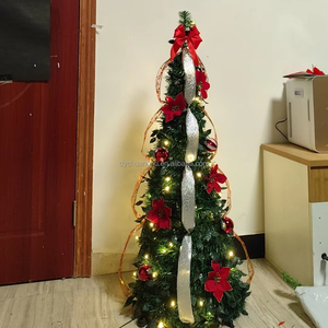 Factory Direct 4f/5/6/7ft Pop-up Foldable Christmas <strong>Tree</strong> Hot Sale for Family Party Decorations with Convenient Storage - Product Image 5