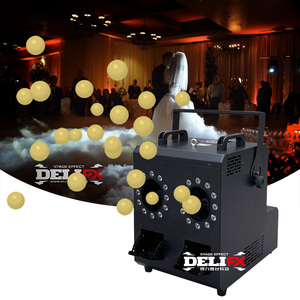 DeliFX çift göz kabarcık makinesi fantezi duman kabarcıkları ve parti gösterisi için LED ışıkları ile büyüleyici sahne efektleri oluşturmak - Product Image 1