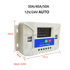 Solvo energia solare 12V/24V 50A 60A PWM regolatore di carica solare con 2.1A USB e Display LCD fabbrica prezzo a buon mercato - Product Image 4