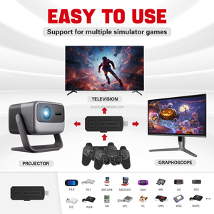 X2 oyun sopa video oyunu konsol GD10 artı 128G çift kablosuz denetleyici elde kullanılır oyun konsolu - Product Image 4
