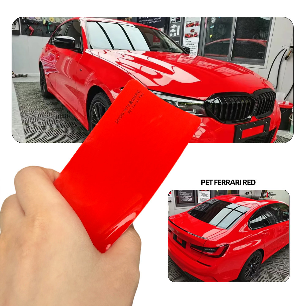 PET Cristal Ferrari Rojo