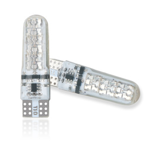 Gzynx หลอดไฟ LED สำหรับรถยนต์ควบคุมระยะไกล5050 6SMD T10หลอดไฟ RGB T10 T10หลอดไฟ LED
