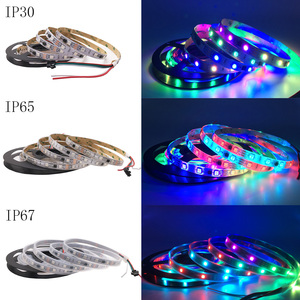 DC12V WS2811 пикселей RGB LED полосы света 5050 SMD 5 м внешний 1 IC Control 3 светодиода программируемый прибор приемно-30/60 светодиодов/m светодиодные ленты - Product Image 3