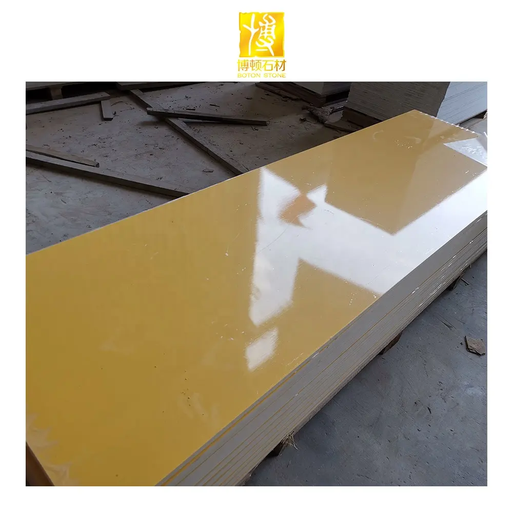 Factory Price Faux Stone Artificial Quartz Vanity Top Slab Polished Solid Surface Sheet Kitchen Countertop